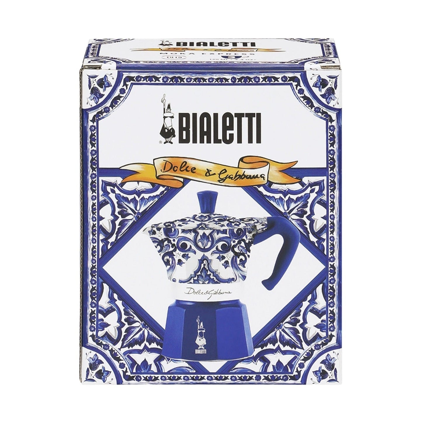 Bialetti Dolce&Gabbana Moka Express Espresso Maker Mediterranean blue, 3 Cup