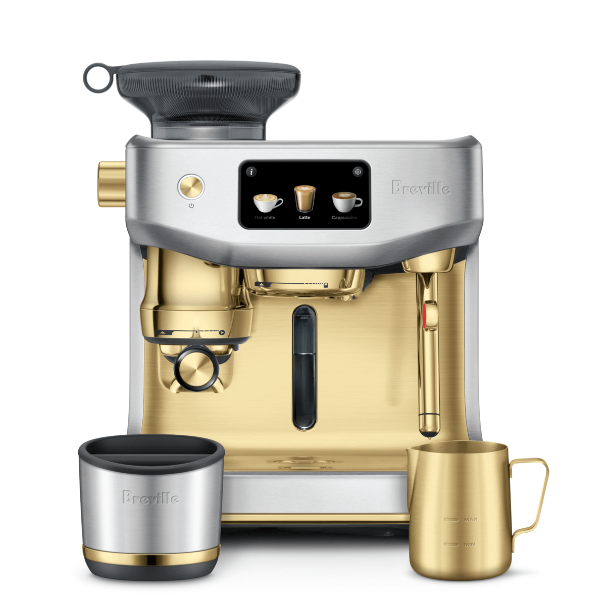 Breville Oracle Jet Espresso Machine, Brushed Steel Brass #BES985BSB