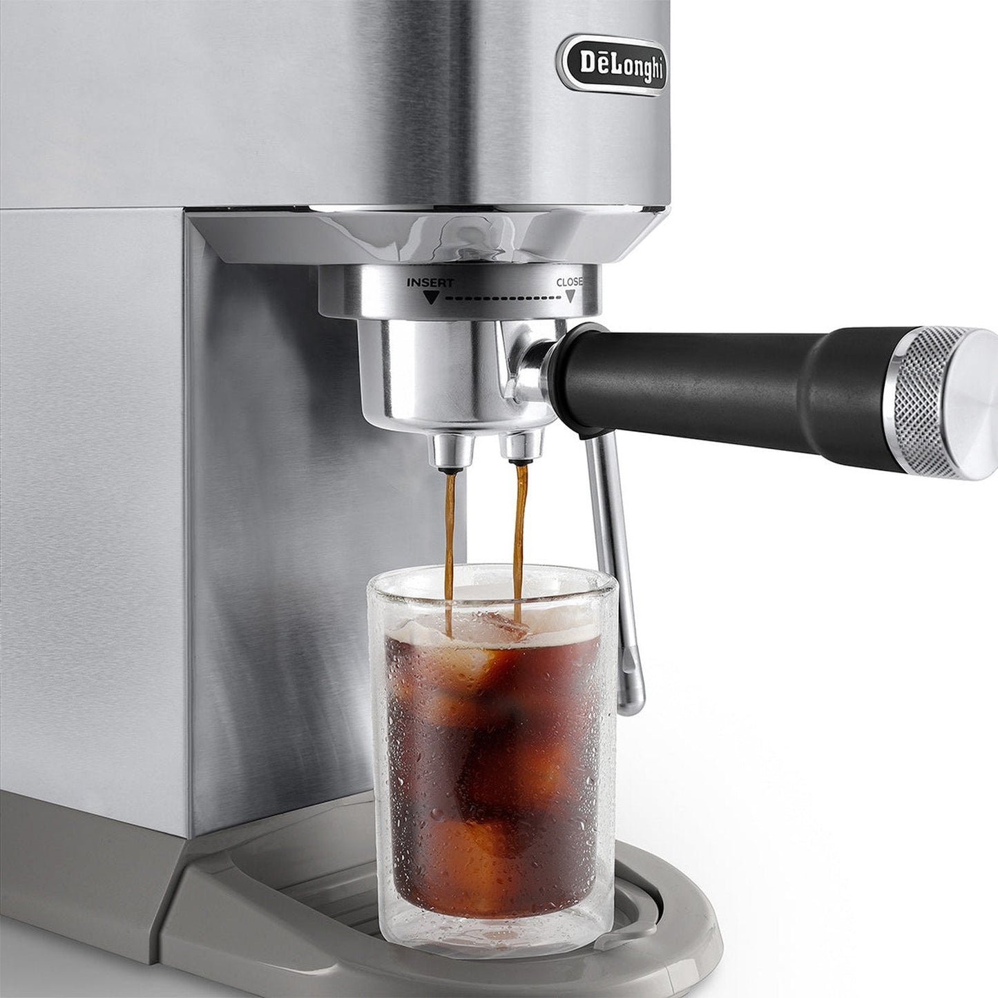 DeLonghi Dedica Duo Espresso Machine with Cold Brew, Stainless Steel #EC890M