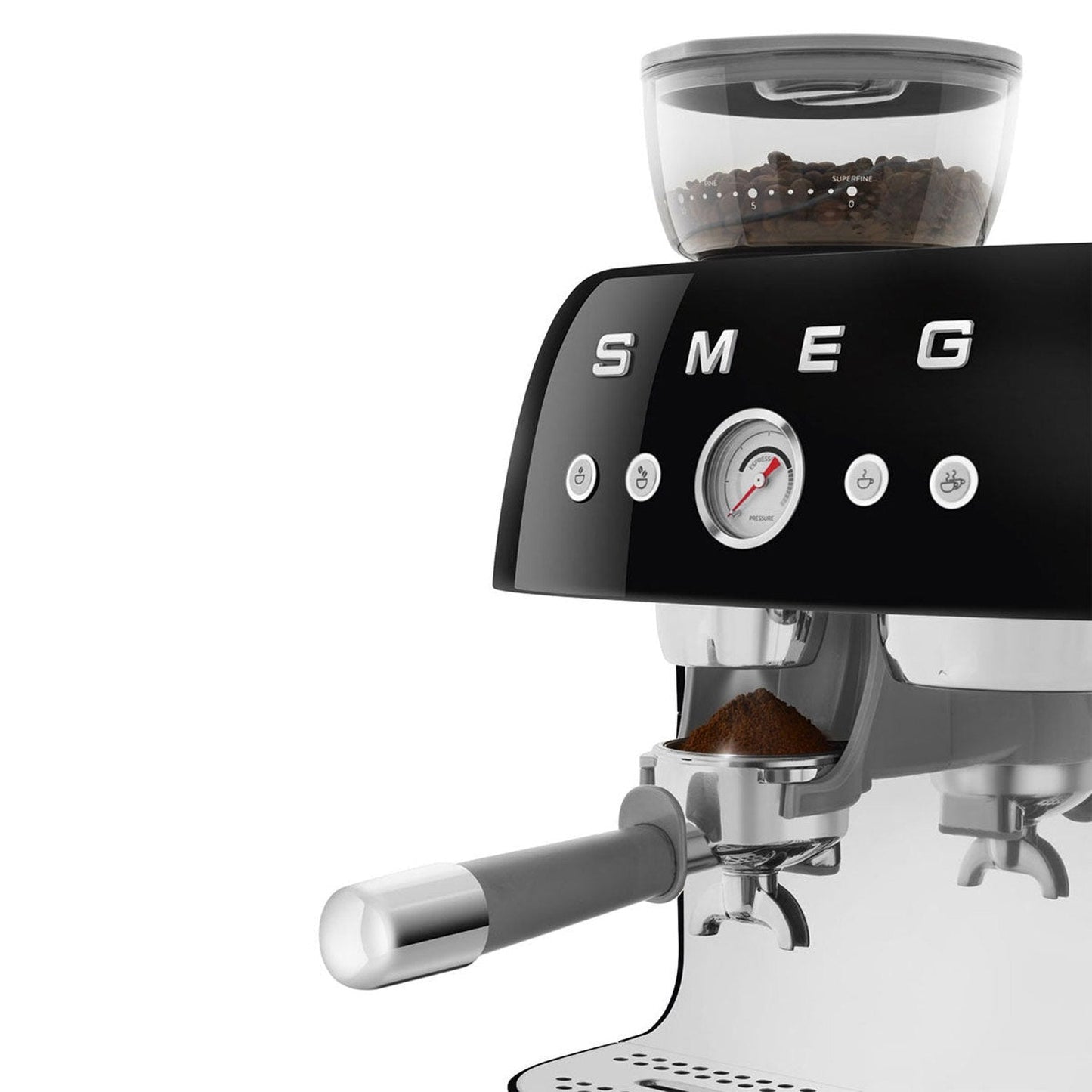 SMEG Manual Espresso Machine, Black #EGF03BLUS