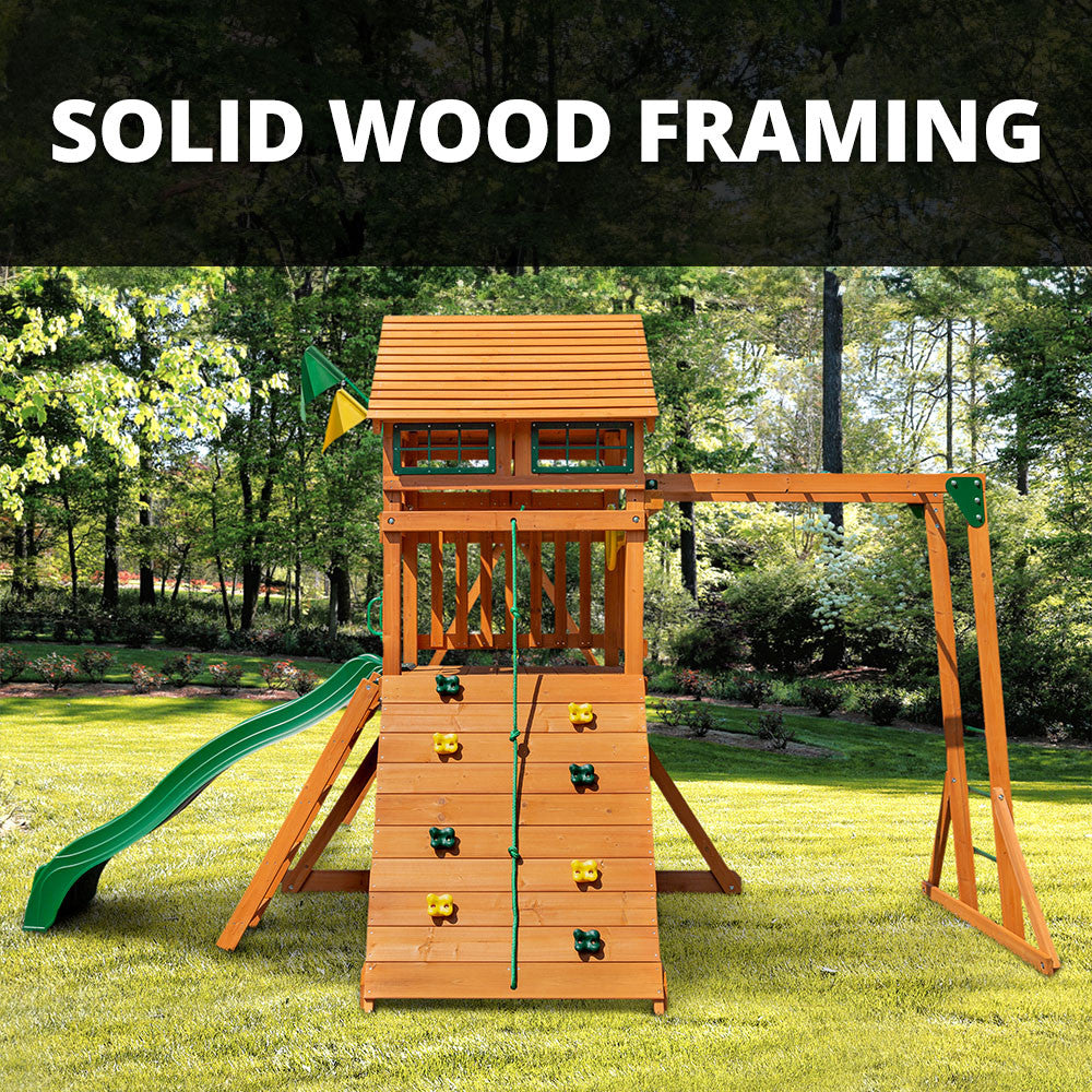 Outing II w/ Monkey Bars Swing Set