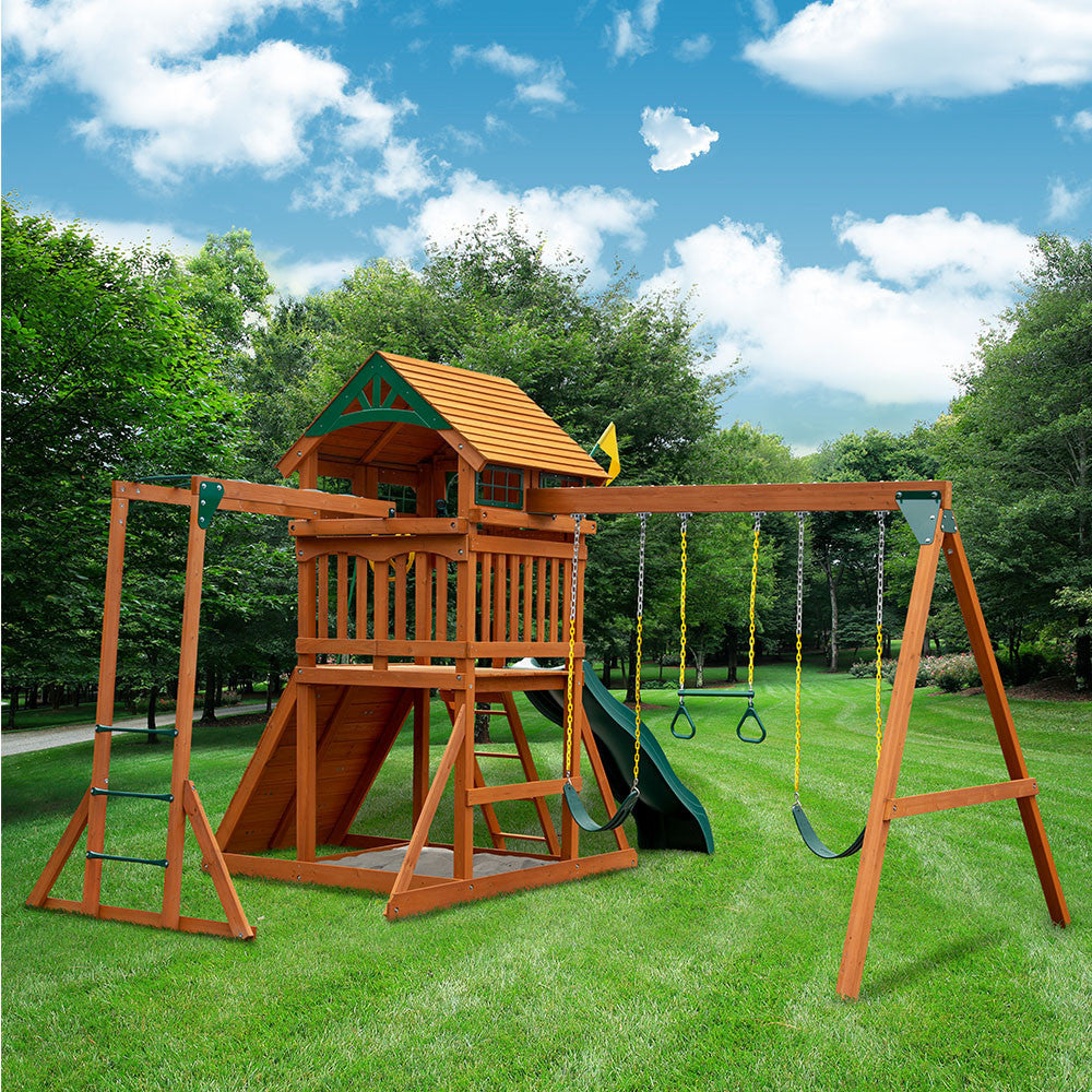 Outing II w/ Monkey Bars Swing Set