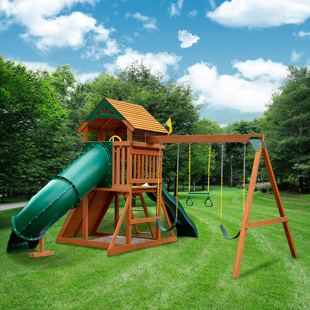 Outing II w/ Tube Slide Swing Set