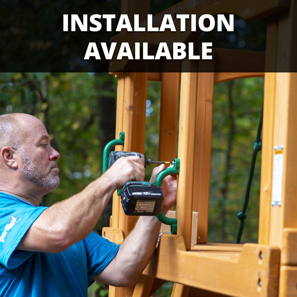 Mountaineer w/ Sky Loft Swing Set