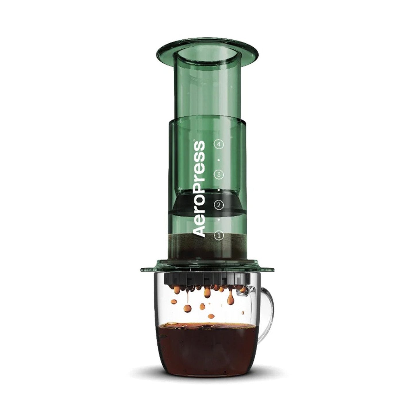 AeroPress Coffee & Espresso Maker - Clear Green