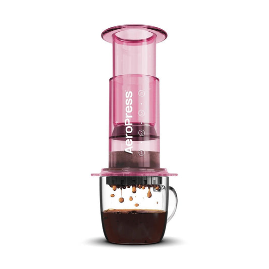 AeroPress Coffee & Espresso Maker - Clear Pink