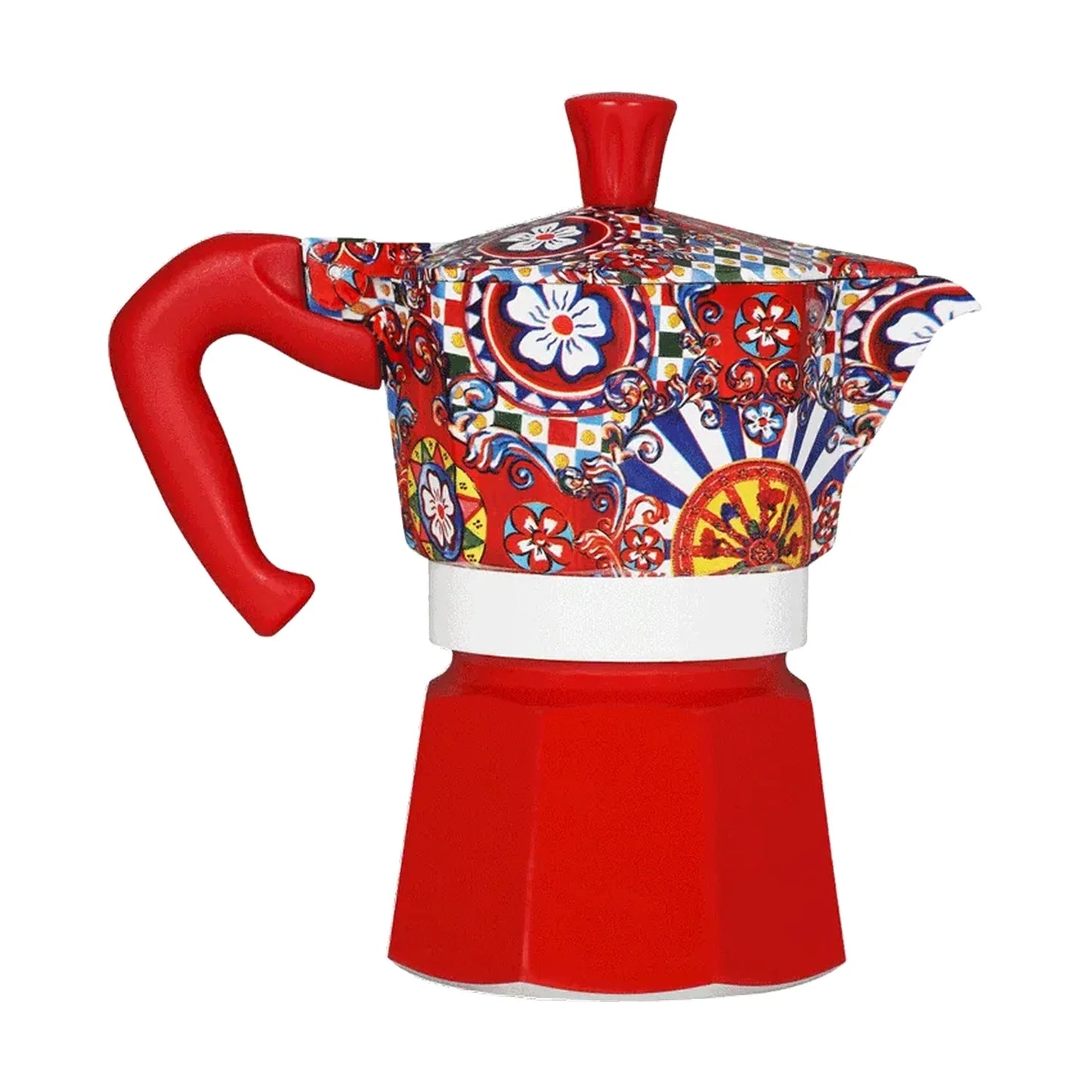 Bialetti Dolce&Gabbana Moka Express Espresso Maker Sicilian Red, 3 Cup