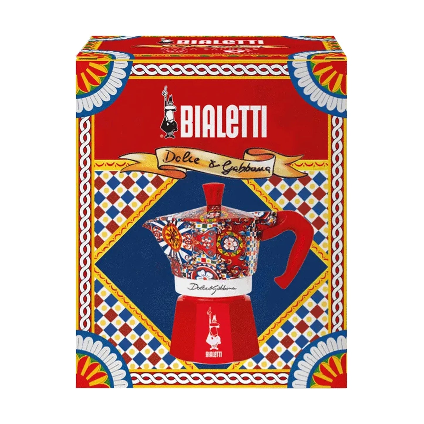 Bialetti Dolce&Gabbana Moka Express Espresso Maker Sicilian Red, 3 Cup