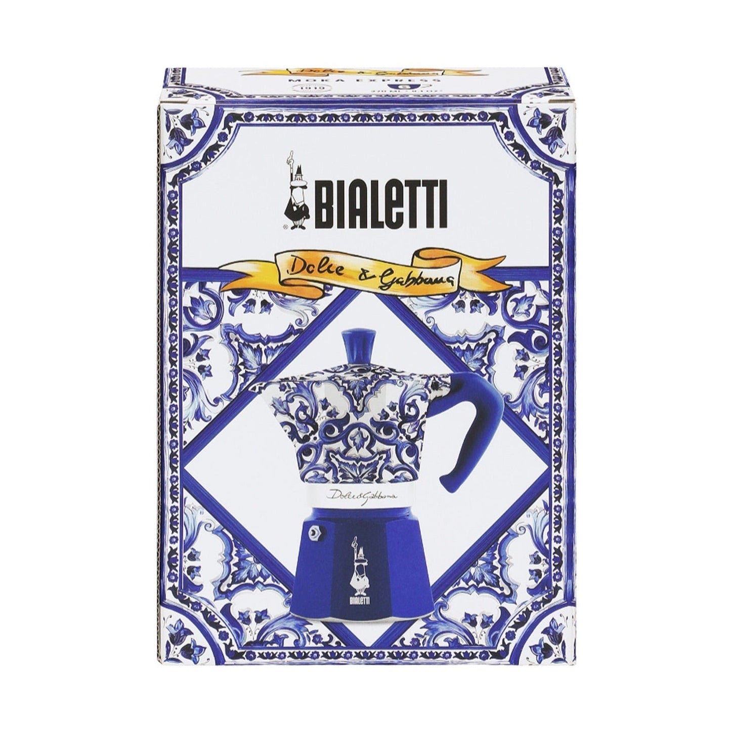 Bialetti Dolce&Gabbana Moka Express Espresso Maker Mediterranean Blue, 6 Cup