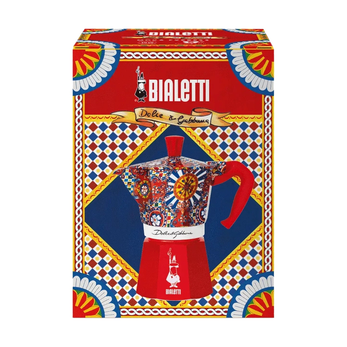 Bialetti Dolce&Gabbana Moka Express Espresso Maker Sicilian Red, 6 Cup