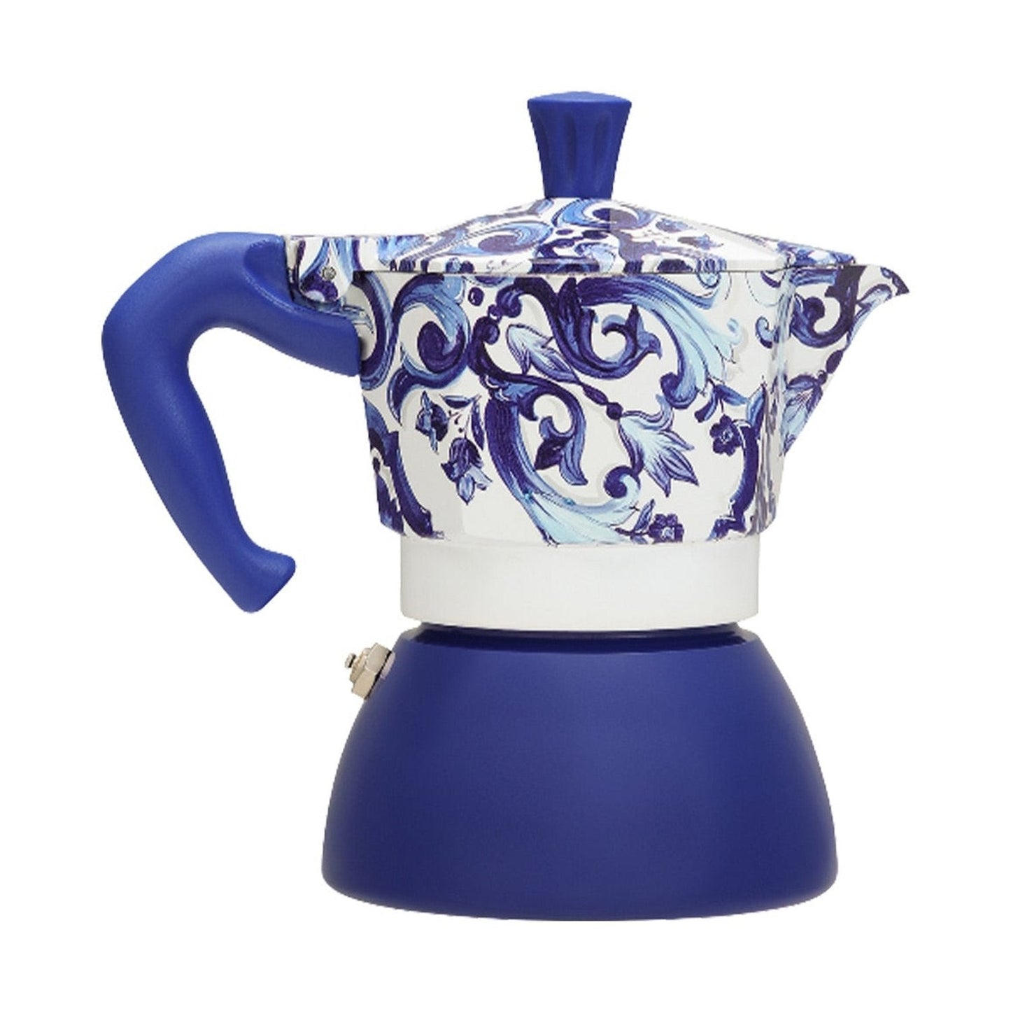 Bialetti Dolce&Gabbana Moka Induction 4 Cup Coffee Maker, Mediterranean Blue