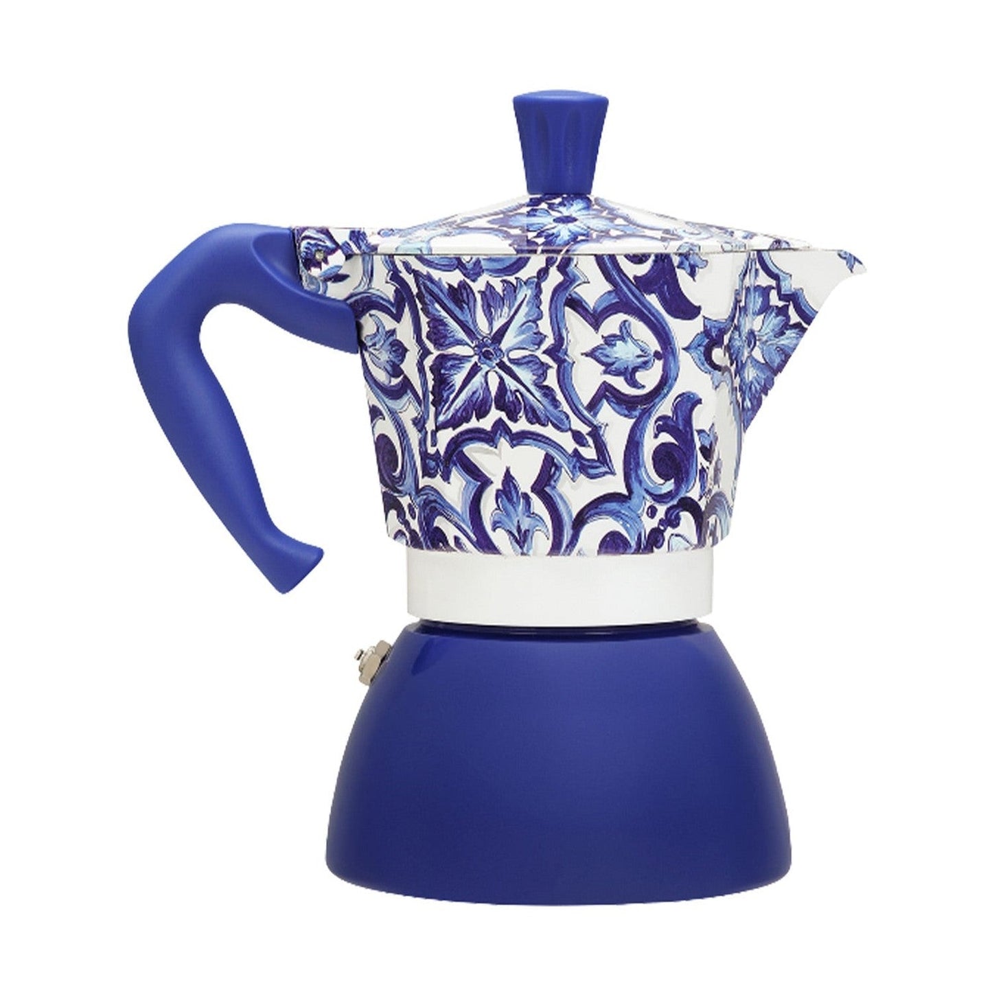Bialetti Dolce&Gabbana Moka Induction 6 Cup Coffee Maker, Mediterranean Blue