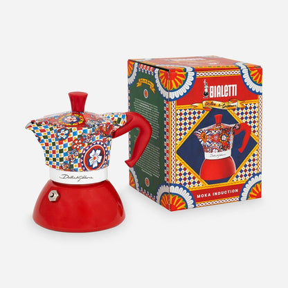 Bialetti Moka Induction Dolce&Gabbana Stovetop Coffee Maker, 4 Cups