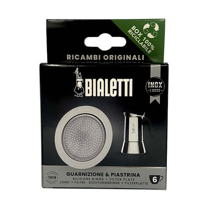 Bialetti SS 6 Cup Replacement Rubber Gasket/Filter#303443