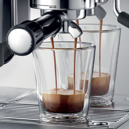 Breville Barista Express Impress Automatic Espresso Machine, Damson Blue #BES876DBL