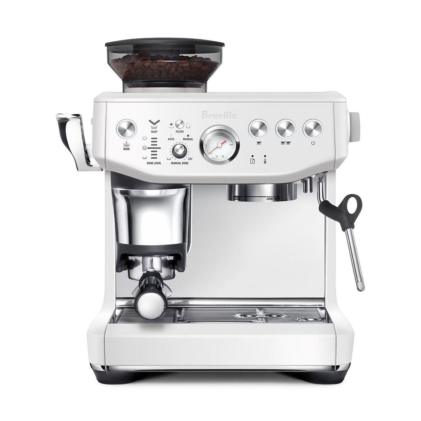 Breville Barista Express Impress Automatic Espresso Machine, Sea Salt  #BES876SST
