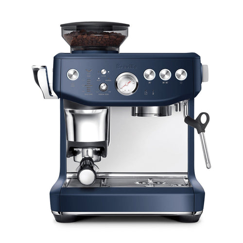 Breville Barista Express Impress Automatic Espresso Machine, Damson Blue #BES876DBL