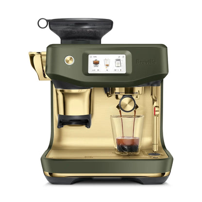 Breville Barista Touch Impress Automatic Espresso Machine, Olive Tapenade Brass #BES881OLB