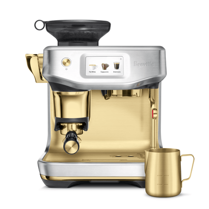 Breville Barista Touch Impress Automatic Espresso Machine, Brushes Steel Brass #BES881BSB