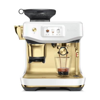 Breville Barista Touch Impress Automatic Espresso Machine, Sea Salt Brass #BES881SSB