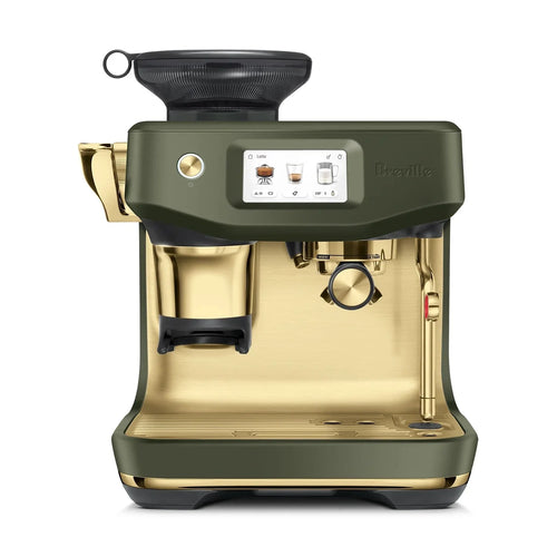 Breville Barista Touch Impress Automatic Espresso Machine, Olive Tapenade Brass #BES881OLB