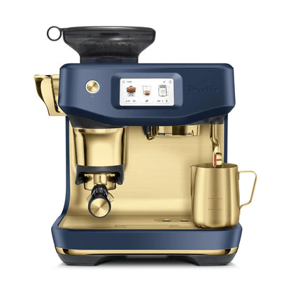 Breville Barista Touch Impress Automatic Espresso Machine, Damson Blue Brass #BES881DBB