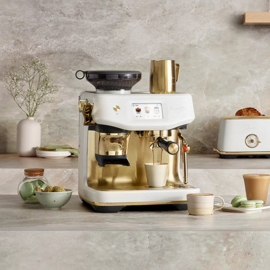 Breville Barista Touch Impress Espresso Machine — Sea Salt & Brass