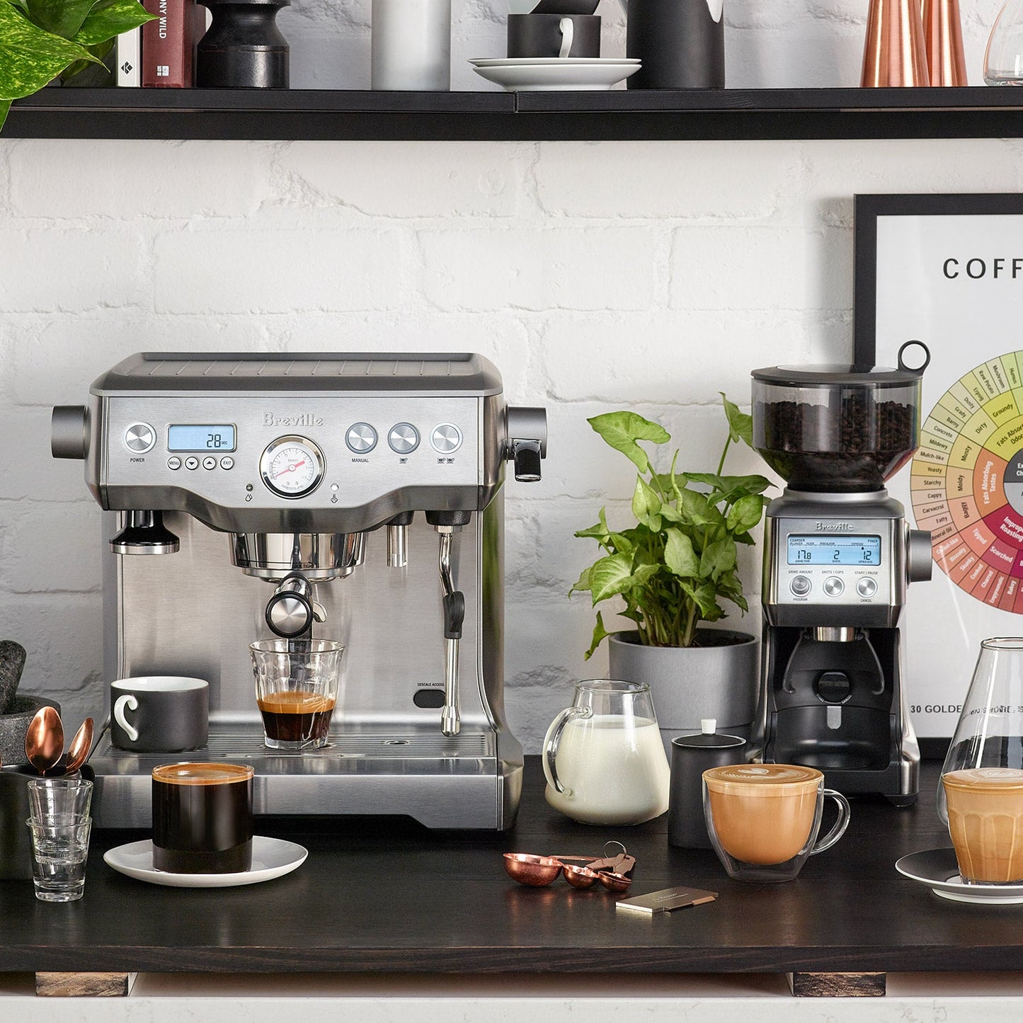 Breville Dynamic Duo Dual Boiler & Smart Grinder Set #BEP920BSS