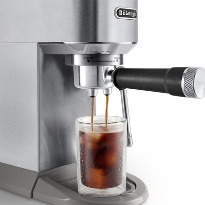 DeLonghi Dedica Duo Espresso Machine with Cold Brew, Stainless Steel #EC890M