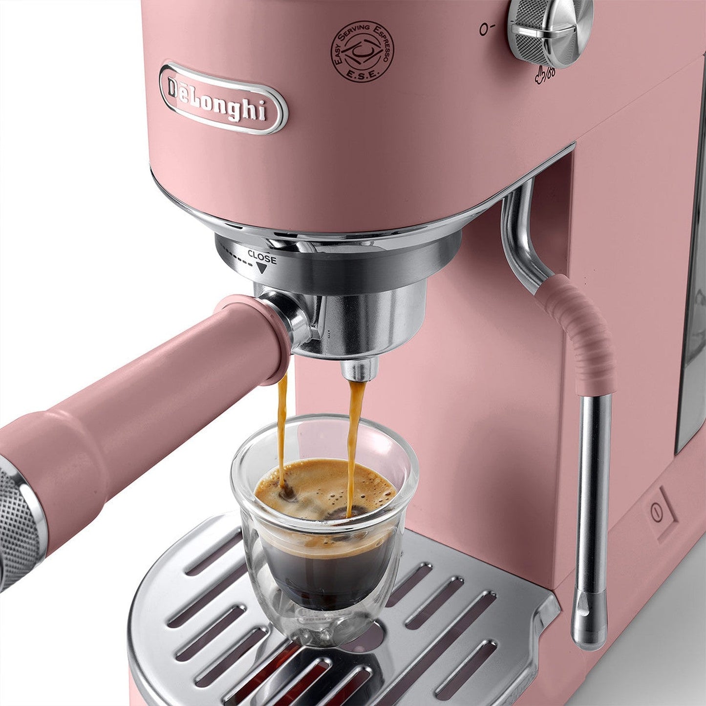 DeLonghi Dedica Duo Espresso Machine with Cold Brew, Rose #EC890PK
