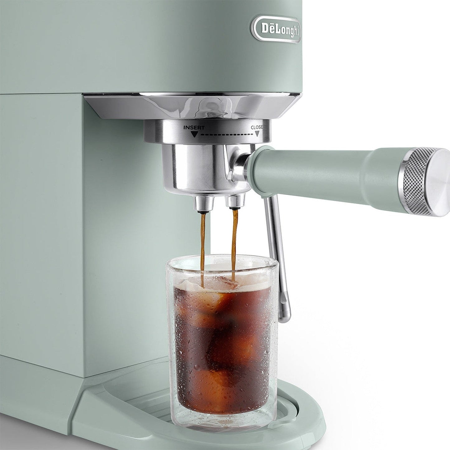 DeLonghi Dedica Duo Espresso Machine with Cold Brew, Pistachio #EC890GR