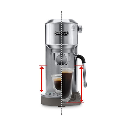 DeLonghi Dedica Duo Espresso Machine with Cold Brew, Stainless Steel #EC890M
