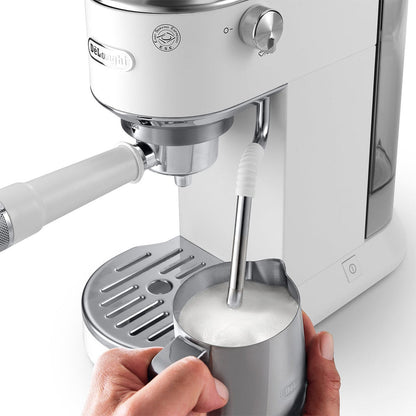 DeLonghi Dedica Duo Espresso Machine with Cold Brew, White #EC890WI