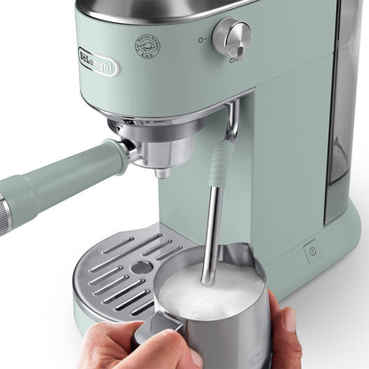 DeLonghi Dedica Duo Espresso Machine with Cold Brew, Pistachio #EC890GR