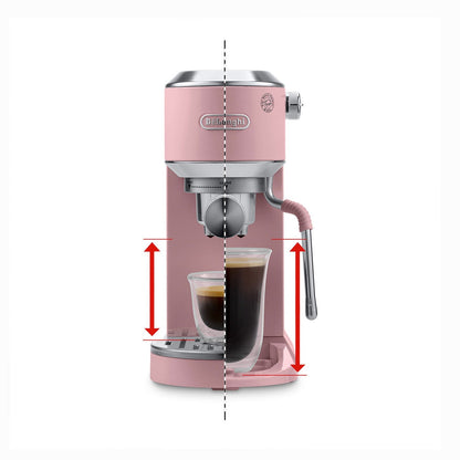 DeLonghi Dedica Duo Espresso Machine with Cold Brew, Rose #EC890PK