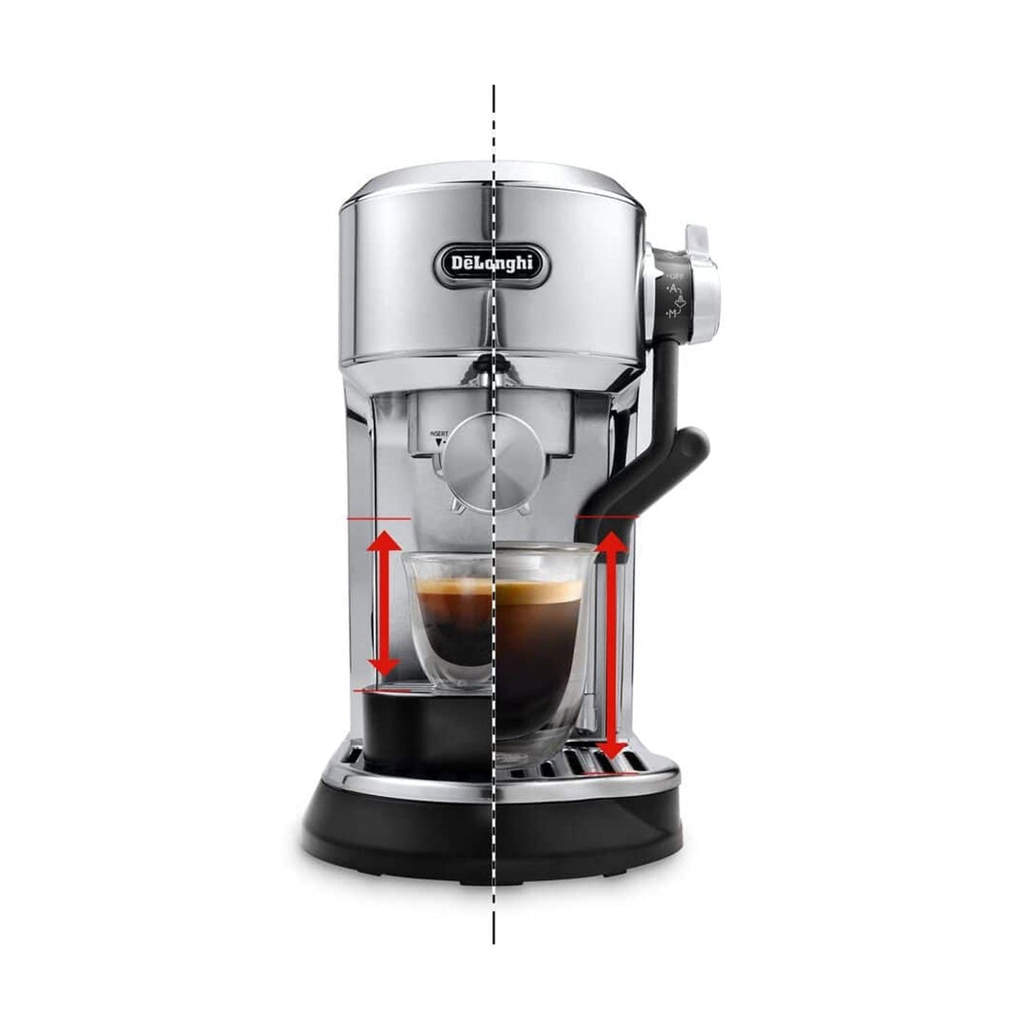 DeLonghi Dedica Maestro Plus Espresso Machine, Metal #EC950M