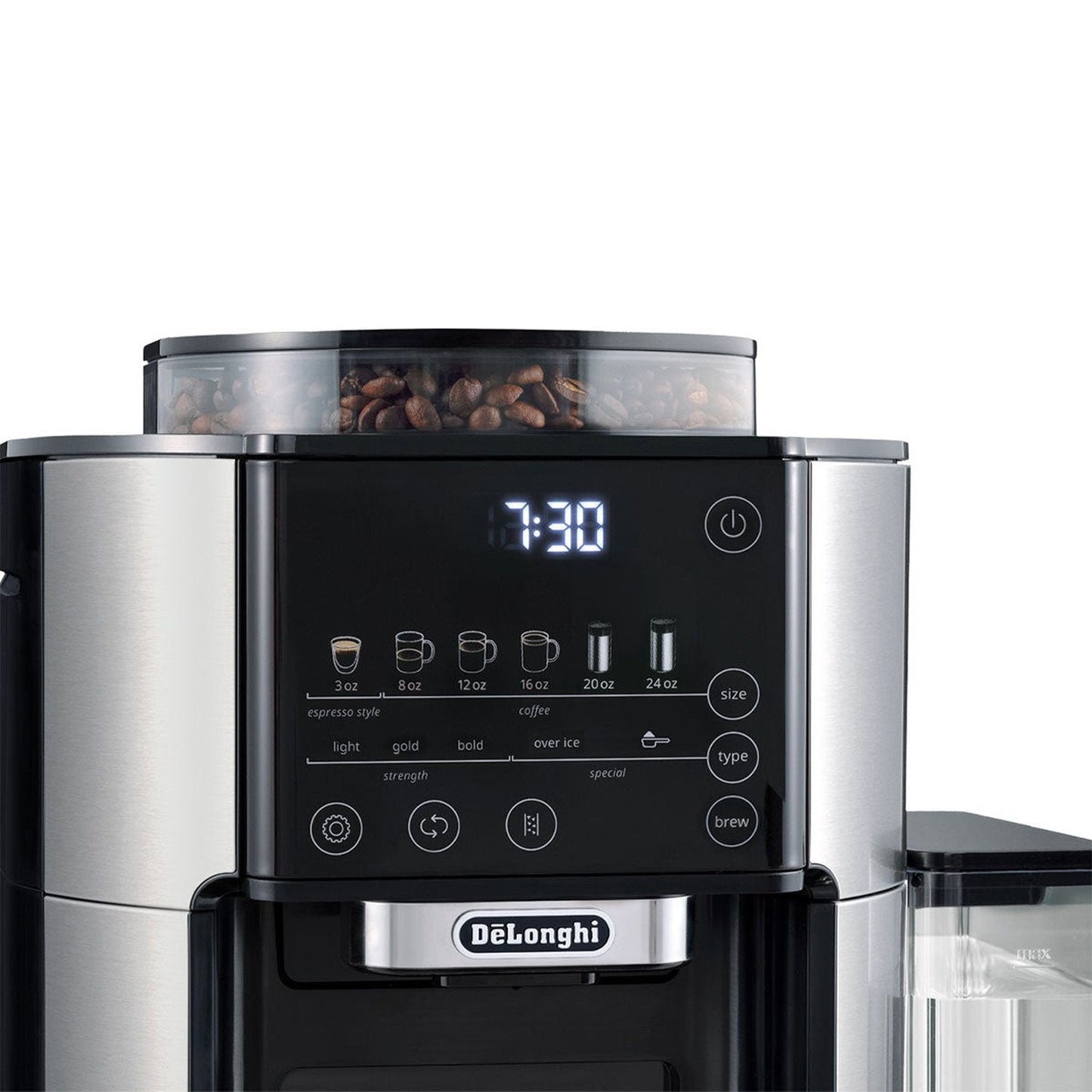 DeLonghi TrueBrew Automatic Coffee Machine, Stainless