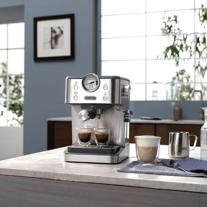 Delonghi Classic Espresso Machine, Metal #EM450M