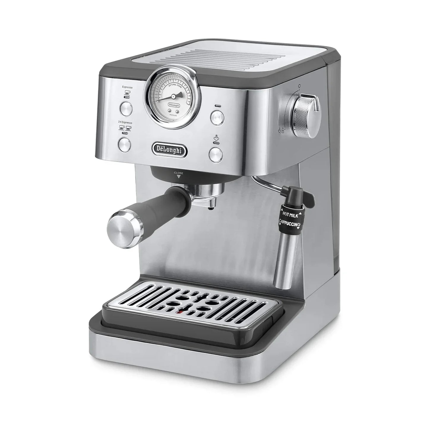 Delonghi Classic Espresso Machine, Metal #EM450M