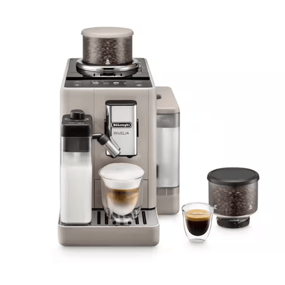 Delonghi Rivelia Automatic Espresso Machine with LatteCrema, Sand Beige #EXAM44055BG