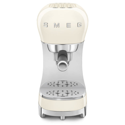 Smeg Espresso Machine With No Milk Wand - Cream #ECF00CRUS