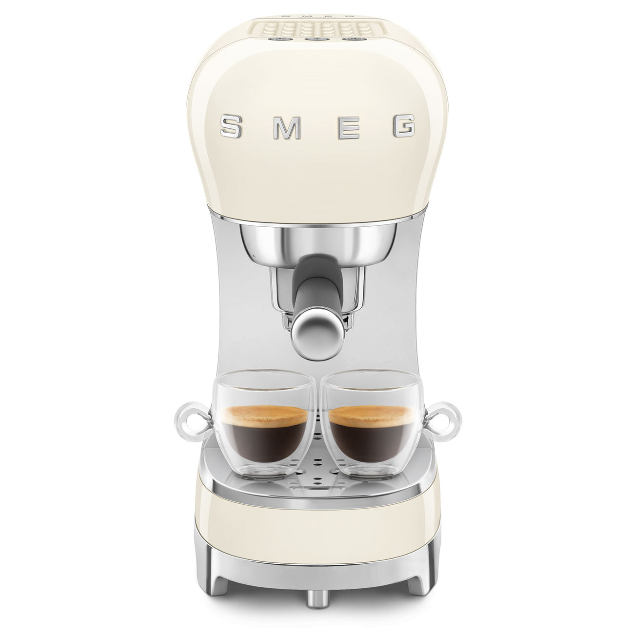 Smeg Espresso Machine With No Milk Wand - Cream #ECF00CRUS