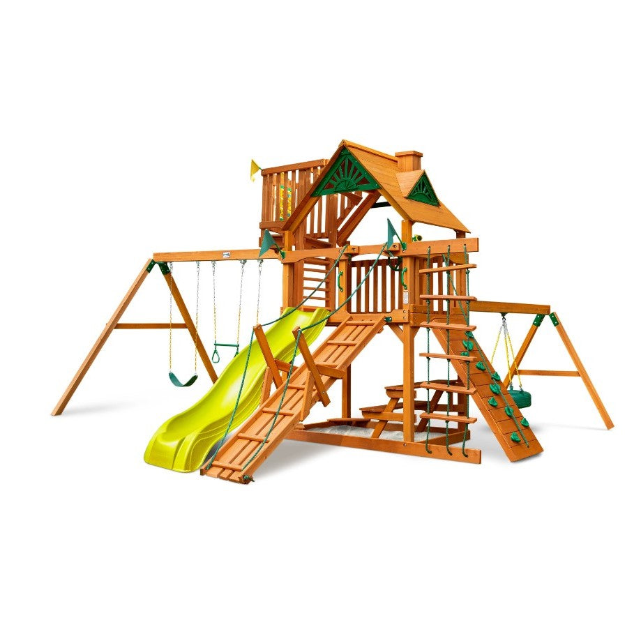 Frontier w/ Sky Loft Swing Set