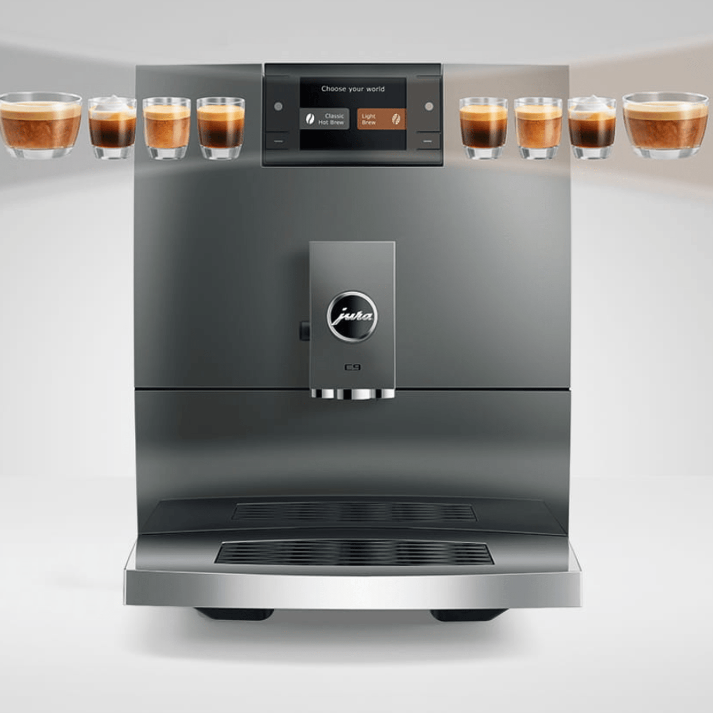 Jura C9 Automatic Espresso Machine, Piano Inox #15751
