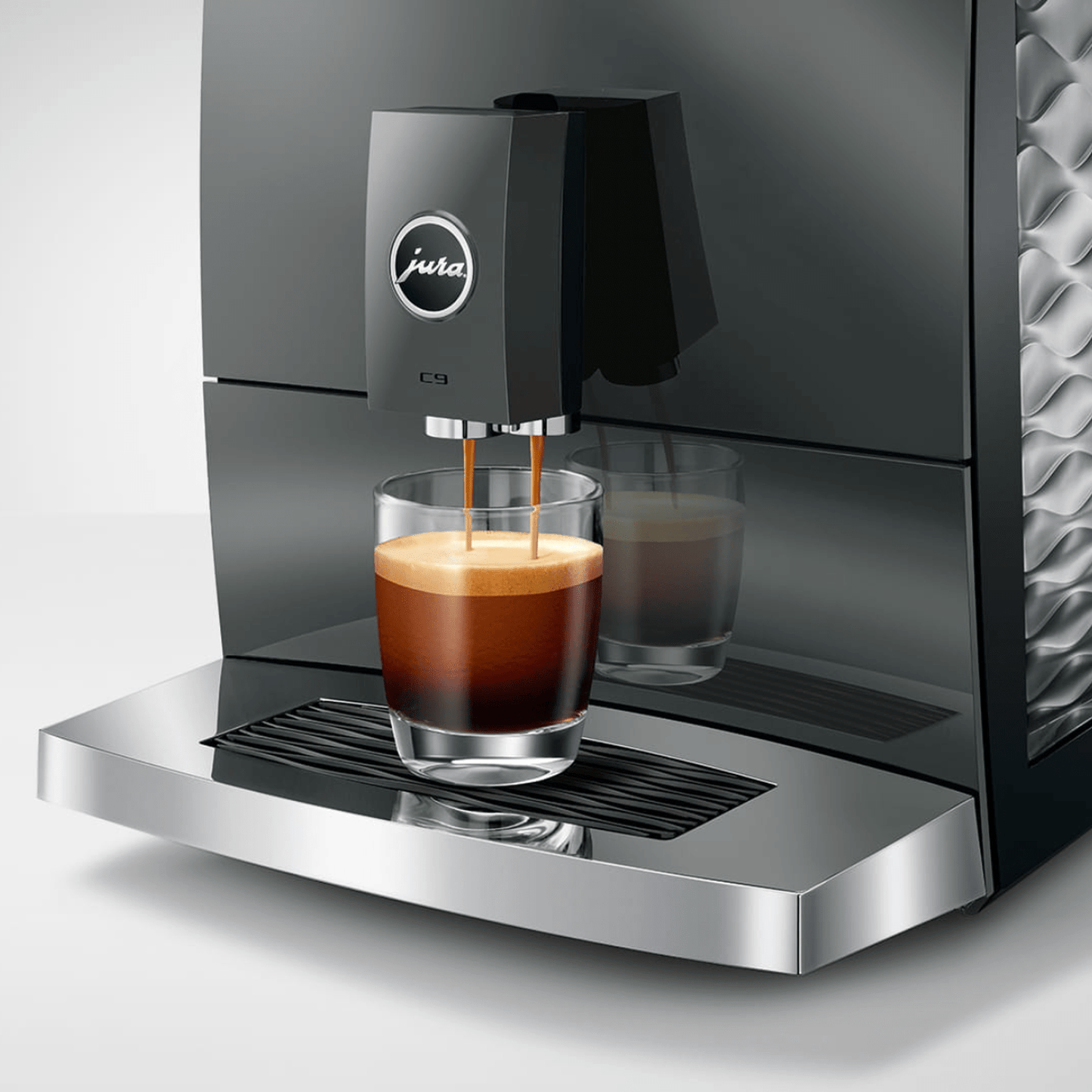 Jura C9 Automatic Espresso Machine, Piano Inox #15751