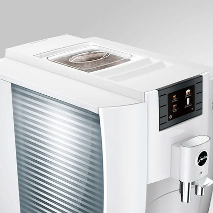 Jura E6 Automatic Espresso Machine, Piano White #15559