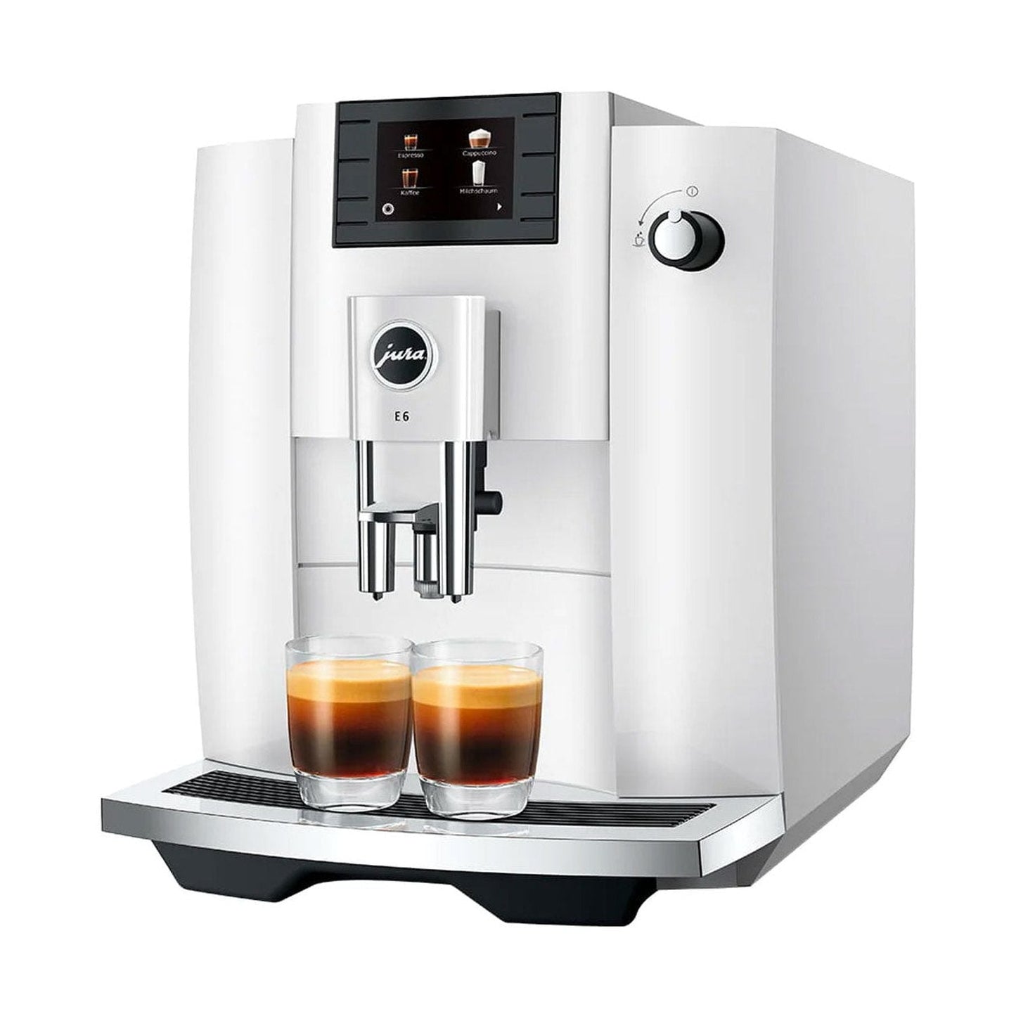 Jura E6 Automatic Espresso Machine, Piano White #15559