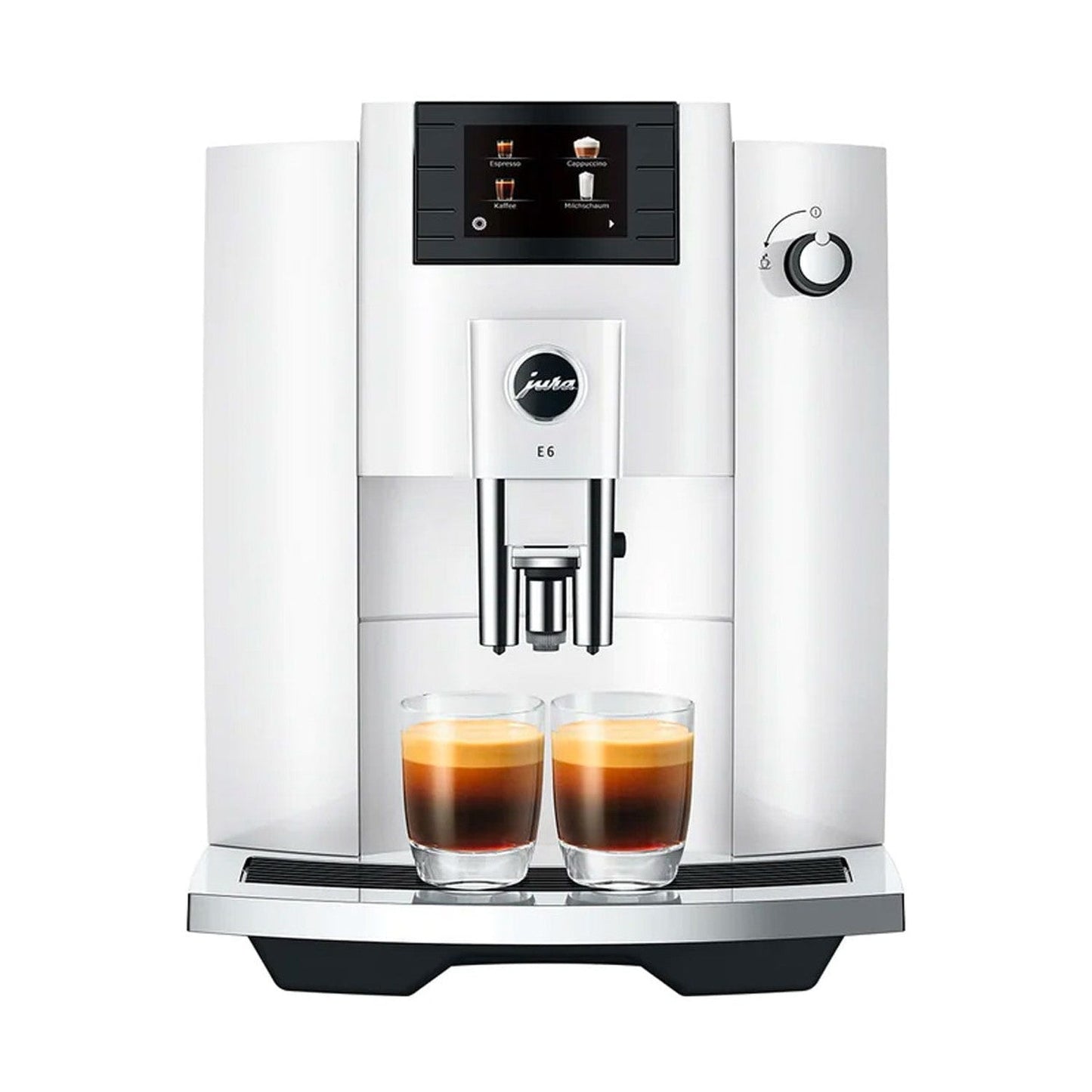 Jura E6 Automatic Espresso Machine, Piano White #15559