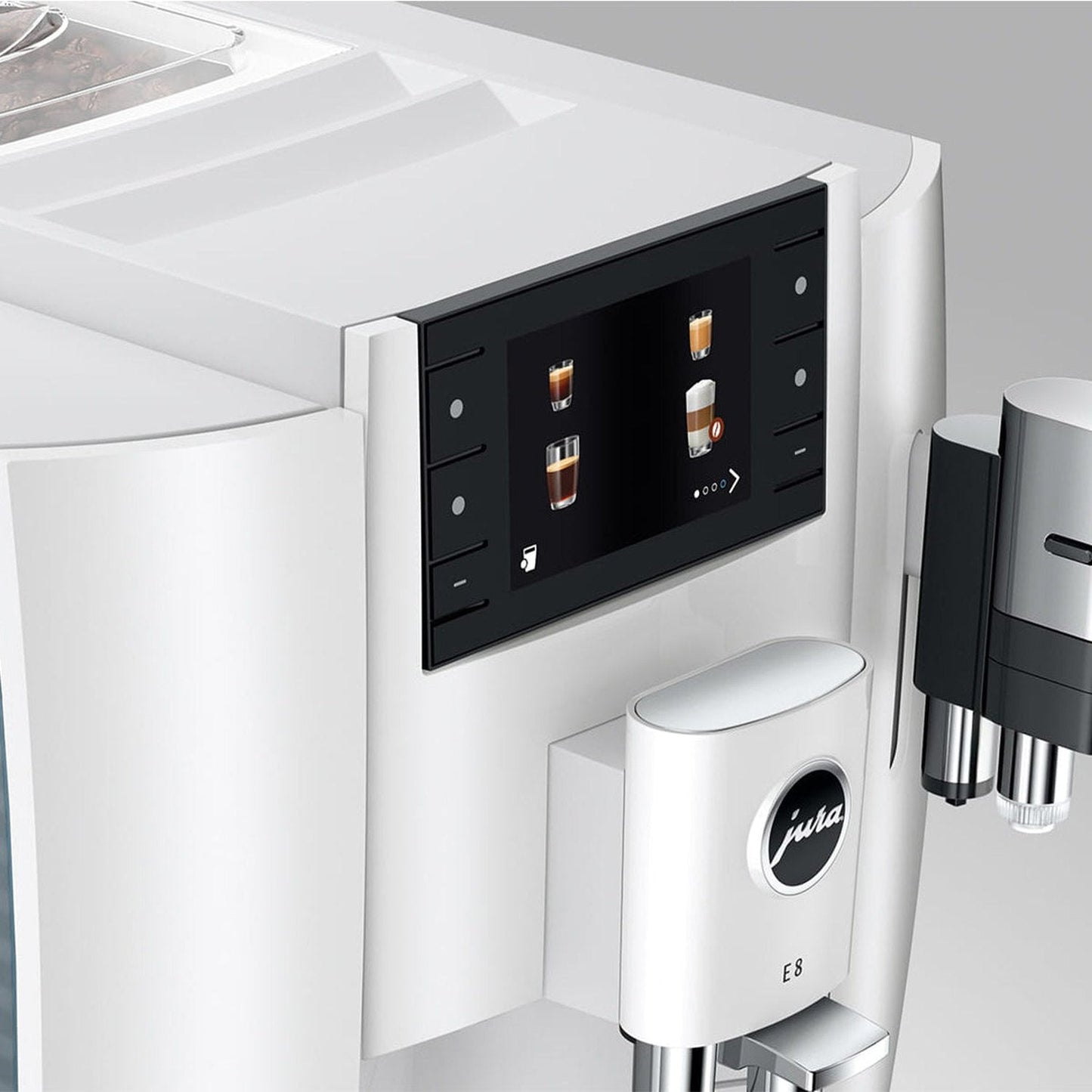 Jura E8 Automatic Espresso Machine, Piano White #15683