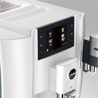 Jura E8 Automatic Espresso Machine, Piano White #15683